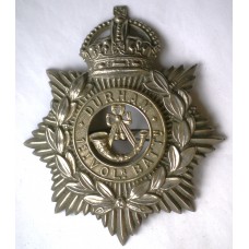 Durham Light Infantry 1st Volunteer Battalion King's Crown helmet plate 