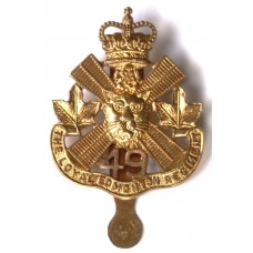 49th Loyal Edmonton Regiment cap badge 