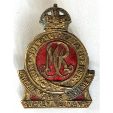 Surrey Yeomanry cap badge