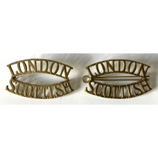 London Scottish Regiment shoulder badges