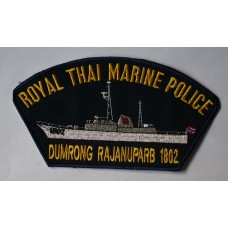 Royal Thai Marine Police baseball style service cap patch, Patrol Vessel 1802