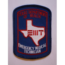 Texas Department of Health Emergency Medical Technician patch 