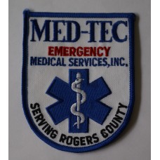 Emergency Medical Services Inc patch, Rogers County Oklahoma 