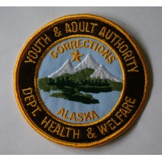 Alaska Department of Health & Welfare Youth & Adult Authority Corrections patch 