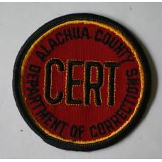 Alachua County Dept of Corrections CERT patch, Florida 