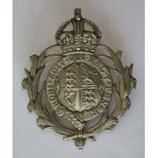 British Colonial Police King's Crown helmet plate 