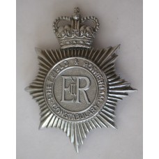 Sheffield & Rotherham Constabulary helmet plate 1967-74