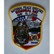 2009 National Peace Officers Memorial Day Honor Guard unit patch 