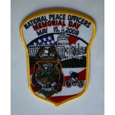 2009 National Peace Officers Memorial Day Cycle unit patch 