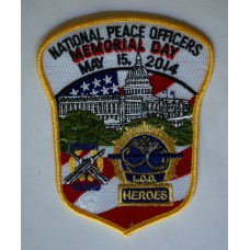 2014 National Peace Officers Memorial Day Honor Guard unit patch 
