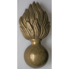 British Army flaming grenade busby badge, fusiliers or artillery 