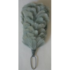 Hackle - blue grey coloured 4 inches in height 