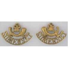 Somerset Light Infantry shoulder titles 