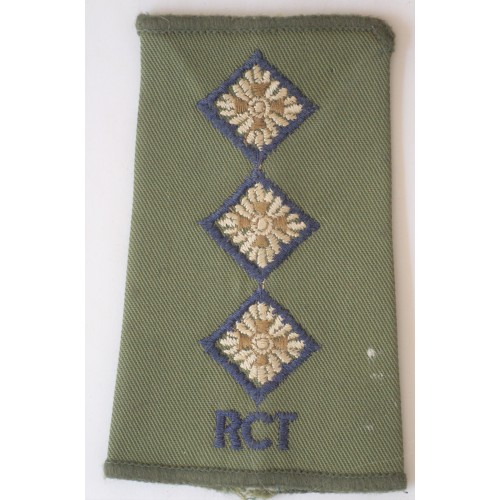 Royal Corps of Transport Captain rank slide