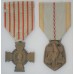 Combatant Cross and War Commemorative Medal with certificate to a French Prisoner of War 