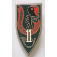 11th Chasseurs (Hunters) Regiment light infantry unit badge 