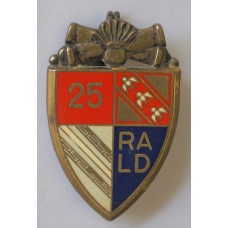 25th Divisional Heavy Artillery Regiment unit badge 