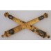 Field Artillery post 1907 officer's collar badge 