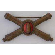 Coast Artillery Corps post 1905 officer's collar badge 