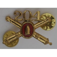 204th Coast Artillery Regiment officer's collar badge