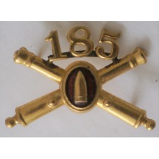185th Coast Artillery Regiment officer's collar badge