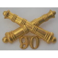 90th Field Artillery Regiment post 1905 dress coat collar badge