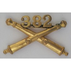 382nd Field Artillery Regiment officer's collar badge