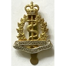 Royal Canadian Army Medical Corps Queen's Crown cap badge 
