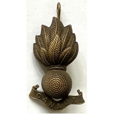 Royal Canadian Engineers Officer's bronze forage cap badge 