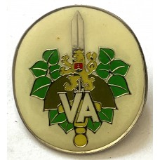 Czech Republic Hranice Military Academy graduate badge in metal and enamel