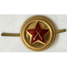 Soviet State Security uniformed factory guard cap badge