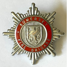Somerset Fire Brigade cap badge 