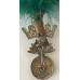 Royal Irish Fusiliers cap badge and green hackle 