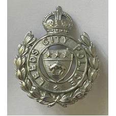 Leeds City Police King's Crown cap badge
