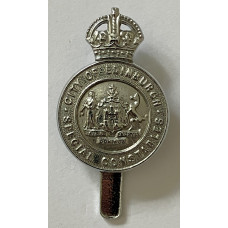 Edinburgh City Police Special Constable King's Crown cap badge 