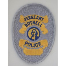 Bothell Police Sergeant badge patch, Washington
