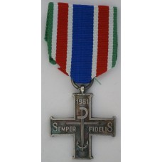 Polish Solidarity Combatant Association, ‘Semper Fidelis’ Cross, 2nd type, ‘silver’