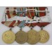 Group of 4 Soviet era commemorative medals for WWII veteran 