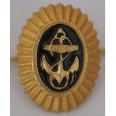 Russian Federation Naval Officer service dress cap badge 