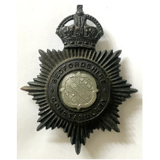 Bedfordshire Constabulary King's Crown helmet plate 