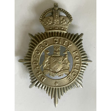 Bradford City Police King's Crown helmet plate 