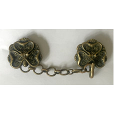 Dublin Metropolitan Police officer's cape clasps and chain