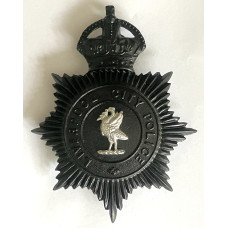 Liverpool City Police Mutual Aid 1952 Coronation helmet plate