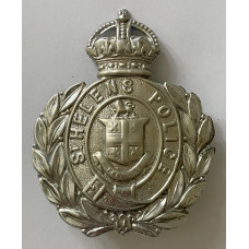 St Helen's County Borough Police King's Crown helmet plate St Helen's County Borough Police King's Crown helmet plate