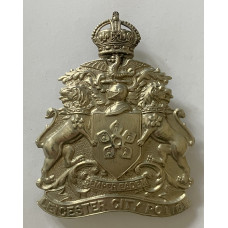 Leicester City Police King's Crown helmet plate 