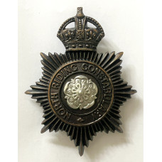 North Riding Constabulary Mutual Aid King's Crown helmet plate