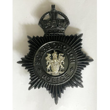 Scarborough Borough Police Mutual Aid King's Crown helmet plate Scarborough Borough Police Mutual Aid King's Crown helmet plate