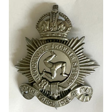 Isle of Man Police King's Crown helmet plate