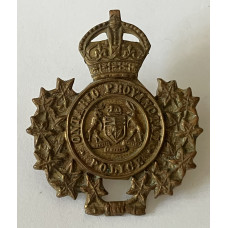 Ontario Provincial Police King's Crown cap badge