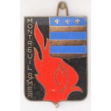 Montreuil sur Mer Fire Brigade unit badge 